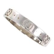 Pre-owned White Gold rings Gucci Vintage , Gray , Dames