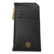 Pre-owned Leather wallets Versace Pre-owned , Black , Dames