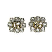 Pre-owned Metal earrings Gucci Vintage , Gray , Dames