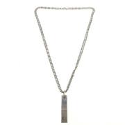 Pre-owned Silver necklaces Gucci Vintage , Gray , Dames