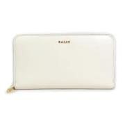 Pre-owned Leather wallets Bally Pre-owned , White , Dames