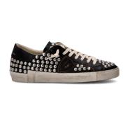 Zwarte Tennissneakers met Studs Philippe Model , Black , Heren