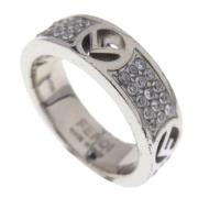 Pre-owned Metal rings Fendi Vintage , Gray , Dames