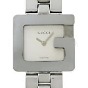 Pre-owned Stainless Steel watches Gucci Vintage , White , Dames