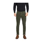 Fluwelen Chino Broek Slim Fit Groen Mason's , Green , Heren