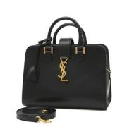 Pre-owned Leather handbags Yves Saint Laurent Vintage , Black , Dames