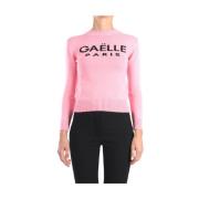 Crew Neck Sweater Gaëlle Paris , Pink , Dames