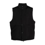 Zwarte Puffer Gilet Represent , Black , Heren