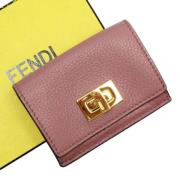 Pre-owned Leather wallets Fendi Vintage , Pink , Dames