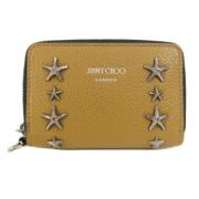 Pre-owned Leather wallets Jimmy Choo Pre-owned , Beige , Dames