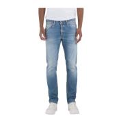 Stijlvolle Jeans voor Mannen Replay , Blue , Heren