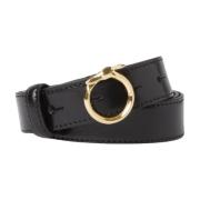 Stijlvolle Leren Riem voor Mannen Trussardi , Black , Dames