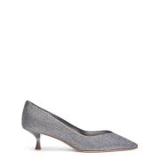 V-Cut Pointed-Toe Pump Stuart Weitzman , Gray , Dames