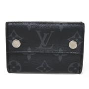 Pre-owned Leather wallets Louis Vuitton Vintage , Black , Dames