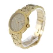 Pre-owned Stainless Steel watches Burberry Vintage , Yellow , Dames