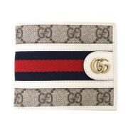 Pre-owned Canvas wallets Gucci Vintage , Beige , Dames