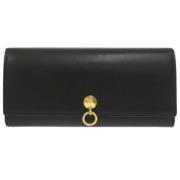 Pre-owned Leather wallets Fendi Vintage , Black , Dames