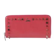 Pre-owned Leather wallets Christian Louboutin Pre-owned , Pink , Dames