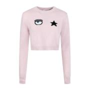 Ronde Hals T-shirt Chiara Ferragni Collection , Pink , Dames