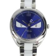 Pre-owned Stainless Steel watches Fendi Vintage , Blue , Dames