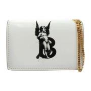 Pre-owned Leather wallets Burberry Vintage , White , Dames