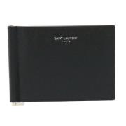 Pre-owned Leather wallets Yves Saint Laurent Vintage , Black , Heren