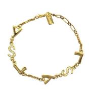 Pre-owned Metal bracelets Yves Saint Laurent Vintage , Yellow , Dames