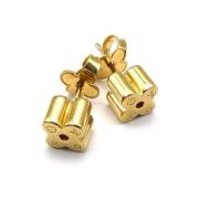 Pre-owned Metal earrings Louis Vuitton Vintage , Yellow , Dames