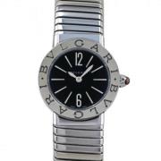 Pre-owned Stainless Steel watches Bvlgari Vintage , Black , Dames