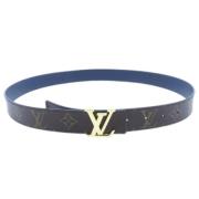 Pre-owned Fabric belts Louis Vuitton Vintage , Brown , Heren