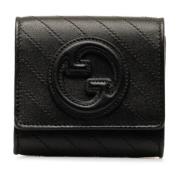 Pre-owned Leather wallets Gucci Vintage , Black , Dames