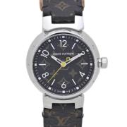 Pre-owned Leather watches Louis Vuitton Vintage , Black , Dames