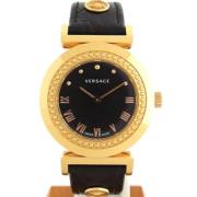 Pre-owned Stainless Steel watches Versace Pre-owned , Black , Heren