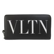 Pre-owned Leather wallets Valentino Vintage , Black , Dames