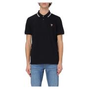 Zebra Polo voor Heren PS By Paul Smith , Black , Heren