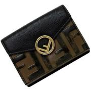 Pre-owned Leather wallets Fendi Vintage , Black , Unisex