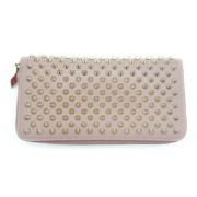 Pre-owned Canvas wallets Christian Louboutin Pre-owned , Pink , Dames