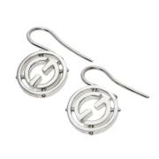 Pre-owned White Gold earrings Gucci Vintage , Gray , Dames