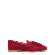 Tassel Loafer met Houten Zool Stuart Weitzman , Red , Dames