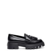 Tassel Loafer met Lug Sole Stuart Weitzman , Black , Dames