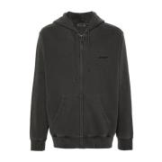 Zwarte trui met capuchon en rits Carhartt Wip , Black , Heren