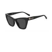 Trendy Zonnebril Mol070/S 807 Love Moschino , Black , Unisex