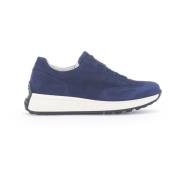 Moderne Sports Sneakers in Suède Gabor , Blue , Dames