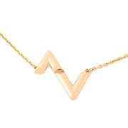 Pre-owned Metal necklaces Louis Vuitton Vintage , Yellow , Dames