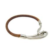 Pre-owned Leather bracelets Hermès Vintage , Brown , Dames