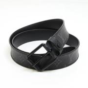 Pre-owned Leather belts Louis Vuitton Vintage , Black , Heren