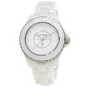 Pre-owned Stainless Steel watches Chanel Vintage , White , Dames