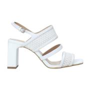 High Heel Sandals Apepazza , White , Dames