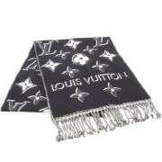 Pre-owned Fabric scarves Louis Vuitton Vintage , Black , Dames