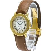 Pre-owned Stainless Steel watches Cartier Vintage , Yellow , Dames